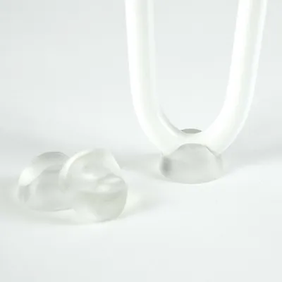 Immagine prodotto di Natural Goods Berlin Protezioni da pavimento per gambe HAIRPIN, protezioni da pavimento per gambe e telai fino a 12 mm di diametro, trasparenti, 4 pezzi