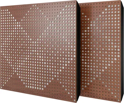 Obrázek produktu pro Balení po 2 kusech – akustický panel s velurovým potahem a montážní sadou | 50 x 50 x 5 cm | Absorpce, difúze, odraz a zvuková izolace | [WILDS – ořech | bílá]