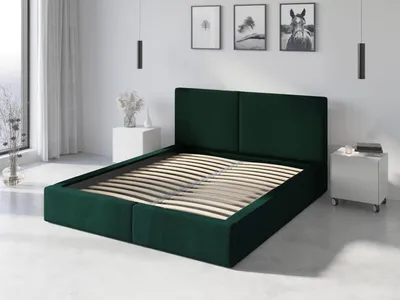 Produktbild von Interbeds Polsterbett 140x200 Bett Doppelbett mit Stauraum mit Lattenrost Bettkasten Boxspringbett hydrophob gepolsterter Bettrahmen