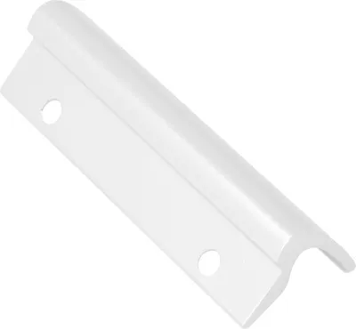 Aluminium Glasfalzbalkontürgriff / Terrassentürgriff / Ziehgriff / Glasfalzgriff - weiß RAL 9016