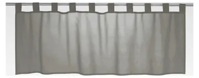 Produktbild von Bistrogardine Basic 07 grau transparent 48x140 cm