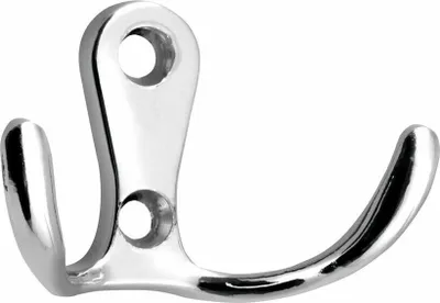 Produktbild von Retro-Stil Haken, Chrom, Legierung, 30x46x24mm (Höhe x Breite x Tiefe)