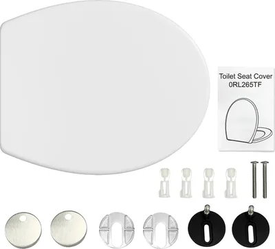 Produktbild von Toilettensitz, Soft-Close-Mechanismus, Schnellverschluss-Funktion, Weiß
