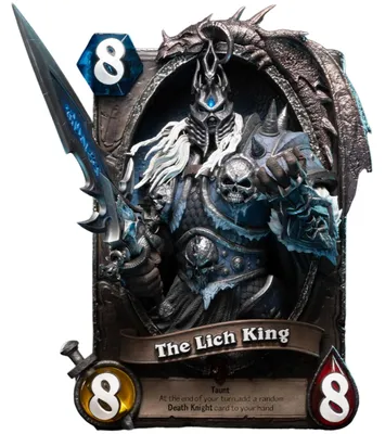 Immagine prodotto di Blizzard Hearthstone: Statua a tema "Il Re dei Lich", con cornice