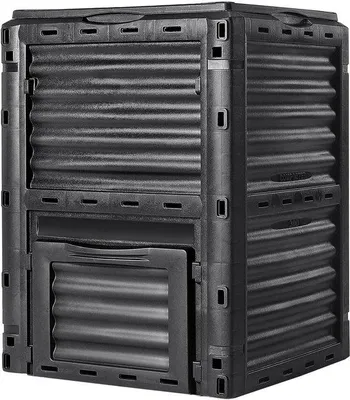 Produktbild von Famanu Kompostbehälter 80 Liter - BPA-frei, mit Deckel und unterer Tür