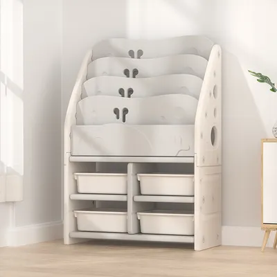 Produktbild von 360Home Kinderbuch-Organisator Bilderbuchregal Gestaffeltes Regal C【JY41】