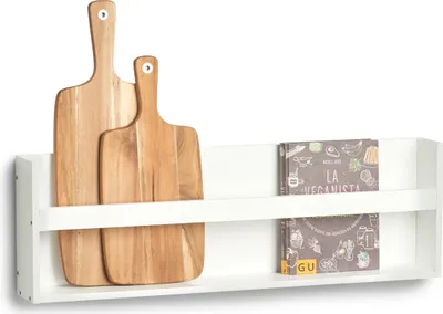 Obrázok produktu pre Nástenná polica z MDF, 80 x 10 22,5 cm , biela, ZELLER