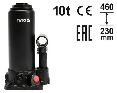YATO Hydraulik-Wagenheber Säulenheber 10 t Hub 230-460 mm