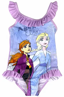 Produktbild von Badeanzug Disney Frozen mit Rüschen Lila 98-104 cm
