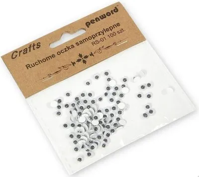 Zdjęcie produktu dla Ruchome oczka samoprzylepne 5mm 100szt