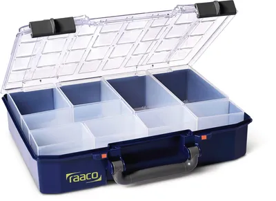 Zdjęcie produktu dla raaco CarryLite 80 4x8-9, Niebieski, Poliwęglan (PC), Polipropylen (PP), 337 mm, 278 mm, 79 mm, 987 g