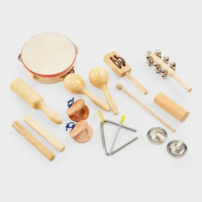 Immagine prodotto di Set di percussioni TickiT strumenti musicali in legno per bambini - giocattoli educativi