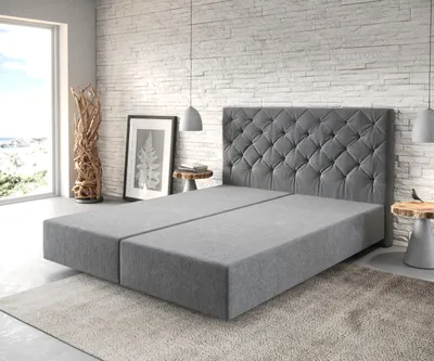 Produktbild von DELIFE Boxspringgestell Dream-Great 160x200 cm Mikrofaser Anthrazit