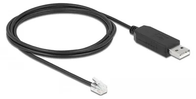 Produktbild von DELOCK Adapterkabel USB Typ-A zu seriell RS-232 RJ9RJ10 2m