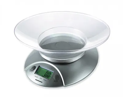 Obrázek produktu pro Heinner HKS-5SL, Elektronická kuchyňská váha, 5 kg, 1 g, Stříbrná, Plast, Pracovní deska