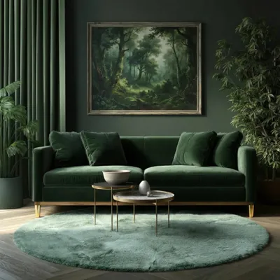 Produktbild von PASSUA Hochflor-Teppich Dave, rund, 150 cm, Mintgrün