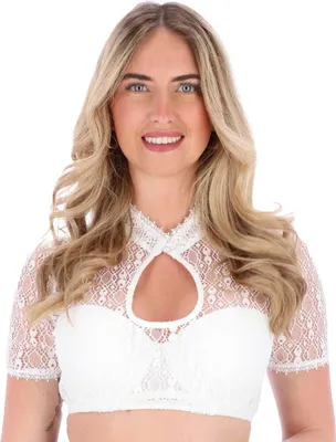 Produktbild von Steigenhöfer Marie Bluse mit Perle Weiss 34