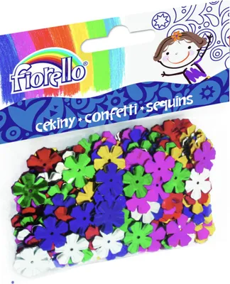 Zdjęcie produktu dla Fiorello Cekiny konfetti kwiatki 13x13mm