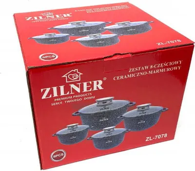 Obrázek produktu pro Mramorové Hrnce 8 Ks Zilner Zl-7078
