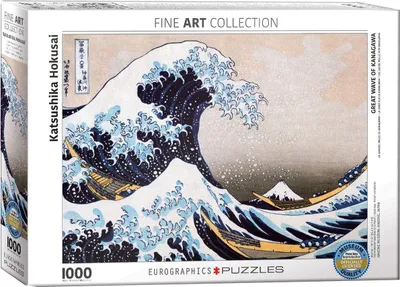 Produktbild von 1000 Teile Puzzle Hokusai Die große Welle vor Kanagawa