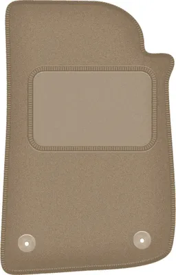 Produktbild von Fahrerfußmatte Velours beige passend für Jeep Wrangler IV Rubicon (2017-, Feld) – mit Befestigungen – passgenau