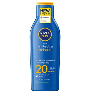 Produktbild von Nivea Protect & Moisture Sonnenlotion LSF 20