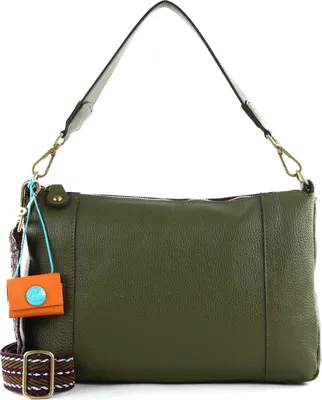 Produktbild von Gabs Leder Schultertasche Umhängetasche Calliope Shoulderbag Military olivgrün