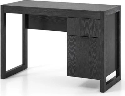 Immagine prodotto di COSTWAY Scrivania, scrivania per computer con cassetti, armadio contenitore e piano di lavoro spesso, tavolo da lavoro, tavolo da ufficio, tavolo da studio per l'ufficio domestico