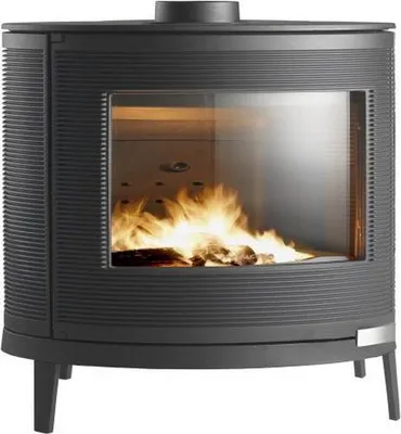 Image de Poêle à bois KAORI - 9 kW - Rdt: 75% - B. 58 cm - Fonte