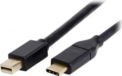 Produktbild von LMP-USB-C-zu-Mini-DisplayPort-Kabel, USB 3.1 (m) zu mDP (m), 4K@60 Hz, Schwarz, 1,8 m