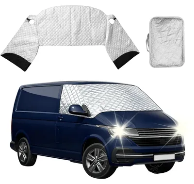Image de Housse de protection pour pare-brise de voiture en coton, compatible avec VW T6