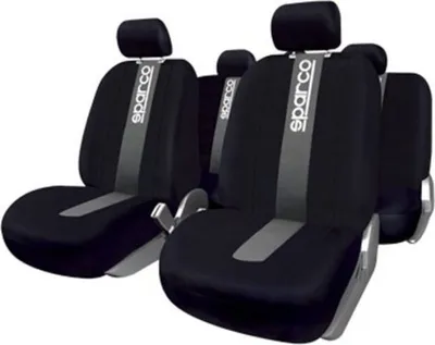 Produktbild von SPARCO Sitzbezüge Schonbezüge Autositzbezüge Universell Schwarz Grau Vorn Hinten