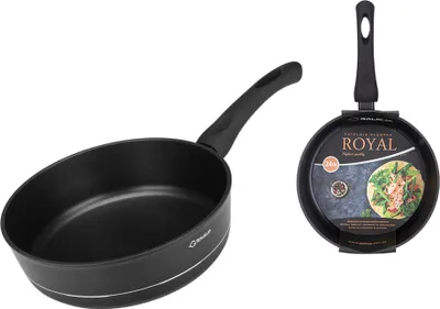 Zdjęcie produktu dla Patelnia Głęboka Tradycyjna Galicja Royal 24 Cm Aluminiowa