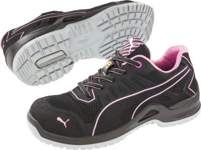 Produktbild von Puma Safety Puma Sicherheitshalbschuh FUSE TC LOW WNS S1P ESD SRC 644110 Gr. 41 schwarz/pink