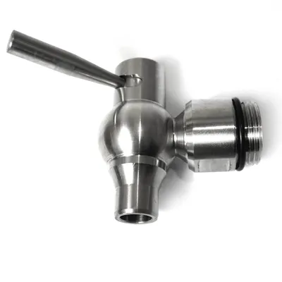 Produktbild von Hochwertiger Edelstahl Kugelhahn Auslaufhahn V2A 3/4" Gewinde und Auslaufbogen