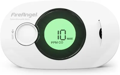 Produktbild von Fire Angel Digitaler Kohlenmonoxidmelder mit Integrierter 10 Jahres Batterie - FA3322 Luftfeuchtigkeits, Temperatur- und CO-Melder - Tragbar