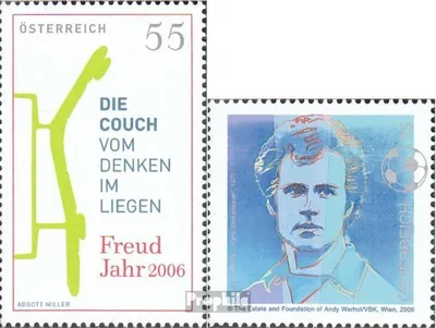 Produktbild von Briefmarken Österreich 2006 Mi 2578,2579 (kompl.Ausg.) gestempelt Freud