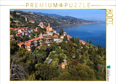 Produktbild von CALVENDO Puzzle Landschaft bei Capo Mortola | 1000 Teile Lege-Größe 64x48cm Foto-Puzzle für glückliche Stunden
