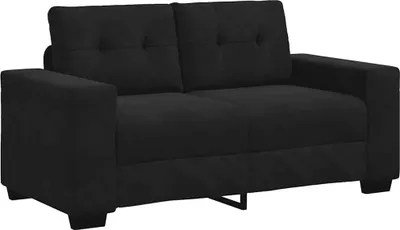 Immagine prodotto di vidaXL Divano a due posti Nero 160x77x82 cm Velluto