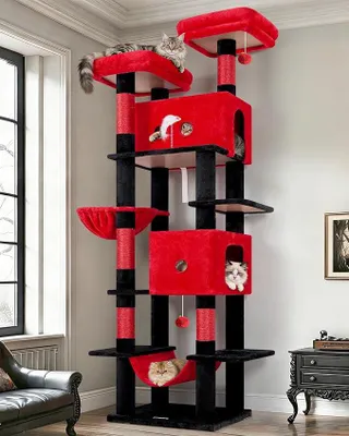 Imagen del producto de Kratzbaum gótico XXL de 204 cm, ideal para 3-5 gatos grandes. Árbol para gatos