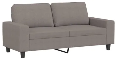 Zdjęcie produktu dla vidaXL 2-osobowa sofa taupe 140 cm tkanina