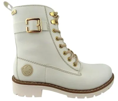 Produktbild von Rieker HWK Damen Stiefel Schnürstiefelette Weiß : 40