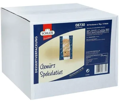 Obrázek produktu pro Schulte kořeněný speculoos 80 balení po 2 kusech 1390g