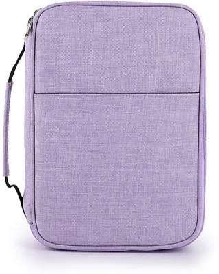 Immagine prodotto di Ibenzoa® Custodia multifunzionale in poliestere, color viola – 30x21x10,5 cm, capacità: 300 portamatite per matite colorate, penne e accessori