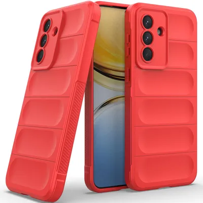 Produktbild von Handyhülle für Samsung Galaxy A37 Weich TPU Silikon Stossfest Anti-rutsch Hülle Rot
