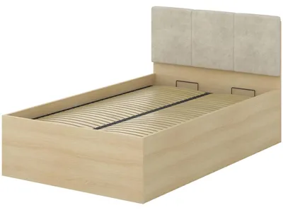 Produktbild von Bett mit Bettkasten 120x200 LERRA 55 Lindberg Eiche