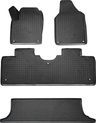 Zdjęcie produktu dla Gumowe dywaniki 3D pasujące do VW Sharan | 7M | rok produkcji 1995-2010 | idealnie dopasowane z krawędzią