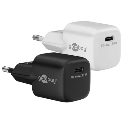 Image de Goobay 59715 mobile device charger Smartphone, Tablet Black AC Fast charging Indoor