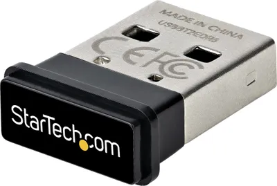 Produktbild von StarTech.com USB Bluetooth 5.0 Adapter, USB Bluetooth Adapter/Dongle 5.0 für PC/Computer/Laptop, BT 5.0 Adapter/Stick für Headsets, Aux Bluetooth Empfänger, Windows 10/11/Linux, Kabellos, USB, Bluetooth, 2 Mbit/s, Schwarz, Silber