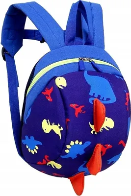 Produktbild von Kinderrucksack - Dinosaurier - Spaß am Lernen - Niedlich - Verstellbare Gurte - 3D-Effekt - Strapazierfähig